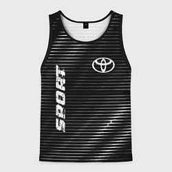 Майка-безрукавка мужская Toyota sport metal, цвет: 3D-черный
