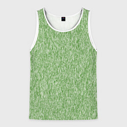 Майка-безрукавка мужская Эффект шерстяных прядей, цвет: 3D-белый