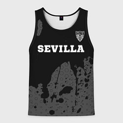 Майка-безрукавка мужская Sevilla sport на темном фоне посередине, цвет: 3D-черный