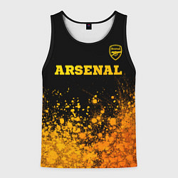 Мужская майка без рукавов Arsenal - gold gradient посередине