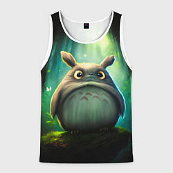 Мужская майка без рукавов Тоторо в лесу от нейросети