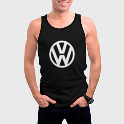 Майка-безрукавка мужская Volkswagen sport avto, цвет: 3D-черный — фото 2