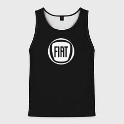 Мужская майка без рукавов FIAT logo white