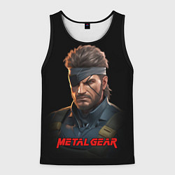 Майка-безрукавка мужская Веном Снейк из игры Metal gear, цвет: 3D-черный