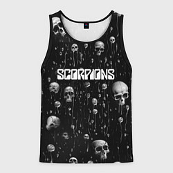 Майка-безрукавка мужская Scorpions rock group, цвет: 3D-черный