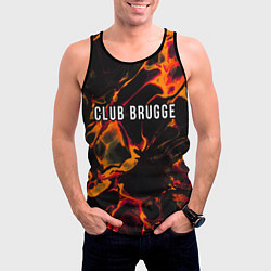 Майка-безрукавка мужская Club Brugge red lava, цвет: 3D-черный — фото 2