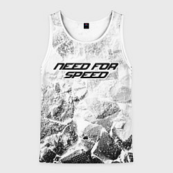 Майка-безрукавка мужская Need for Speed white graphite, цвет: 3D-белый