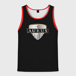 Майка-безрукавка мужская Aurus logo, цвет: 3D-красный