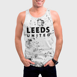 Майка-безрукавка мужская Leeds United dirty ice, цвет: 3D-белый — фото 2