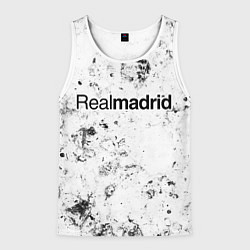 Майка-безрукавка мужская Real Madrid dirty ice, цвет: 3D-белый