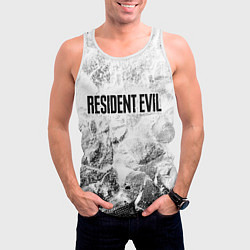 Майка-безрукавка мужская Resident Evil white graphite, цвет: 3D-белый — фото 2