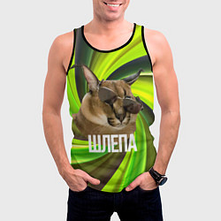 Майка-безрукавка мужская Шлепа в очках, цвет: 3D-черный — фото 2
