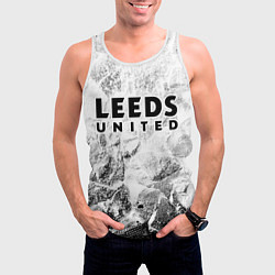 Майка-безрукавка мужская Leeds United white graphite, цвет: 3D-белый — фото 2