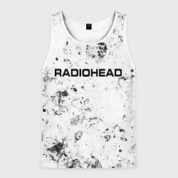 Майка-безрукавка мужская Radiohead dirty ice, цвет: 3D-белый