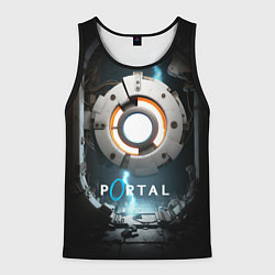 Майка-безрукавка мужская Portal space, цвет: 3D-черный