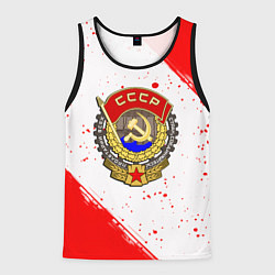 Мужская майка без рукавов СССР краски спорт