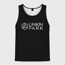 Майка-безрукавка мужская Linkin parrk logo chester, цвет: 3D-черный