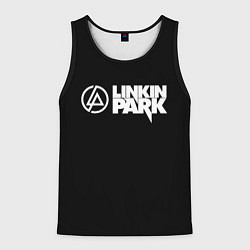 Майка-безрукавка мужская Linkin park logo rock music, цвет: 3D-черный