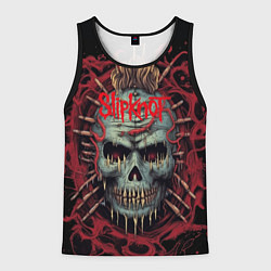 Мужская майка без рукавов Slipknot череп зомби