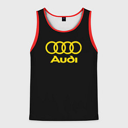 Мужская майка без рукавов Audi logo yellow