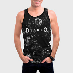 Майка-безрукавка мужская Diablo black ice, цвет: 3D-черный — фото 2
