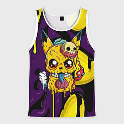 Мужская майка без рукавов Зомби Пикачу и желтые пятна