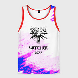 Мужская майка без рукавов The Witcher colors neon