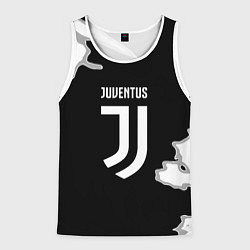 Майка-безрукавка мужская Juventus fc краски, цвет: 3D-белый