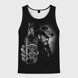 Майка-безрукавка мужская Motorhead - Ian Kilmister whiskey, цвет: 3D-черный