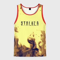 Майка-безрукавка мужская Stalker fire retro, цвет: 3D-красный