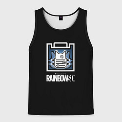 Майка-безрукавка мужская Rainbnow six онлайн шутер, цвет: 3D-черный