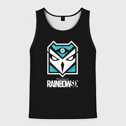 Майка-безрукавка мужская Том Кленси радуга 6 юбисофт, цвет: 3D-черный