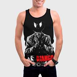 Майка-безрукавка мужская Джанго - Джейми Фокс, цвет: 3D-черный — фото 2