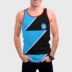 Майка-безрукавка мужская Napoli fc geometry blue, цвет: 3D-красный — фото 2