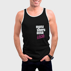 Майка-безрукавка мужская GTA vice city game, цвет: 3D-белый — фото 2