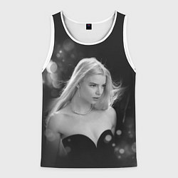 Майка-безрукавка мужская Actress - Anya Taylor - Joy, цвет: 3D-белый