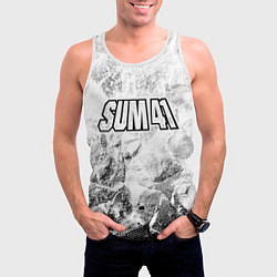 Майка-безрукавка мужская Sum41 white graphite, цвет: 3D-белый — фото 2