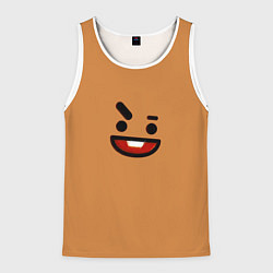 Майка-безрукавка мужская BT21 Shooky, цвет: 3D-белый