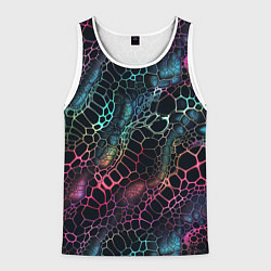 Мужская майка без рукавов Змеиный принт