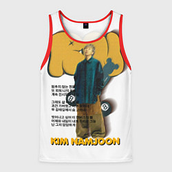 Майка-безрукавка мужская RM БТС, цвет: 3D-красный