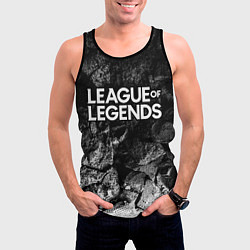 Майка-безрукавка мужская League of Legends black graphite, цвет: 3D-черный — фото 2