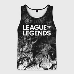 Майка-безрукавка мужская League of Legends black graphite, цвет: 3D-черный