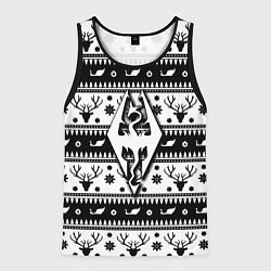 Мужская майка без рукавов The Elder Scrolls winter deer pattern