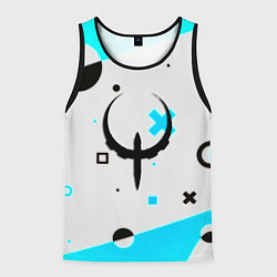 Майка-безрукавка мужская Quake game pattern, цвет: 3D-черный