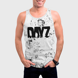 Майка-безрукавка мужская DayZ dirty ice, цвет: 3D-белый — фото 2