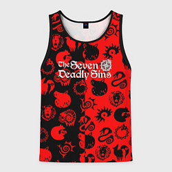 Мужская майка без рукавов 7 смертных грехов патттерн