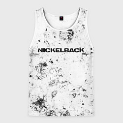 Майка-безрукавка мужская Nickelback dirty ice, цвет: 3D-белый