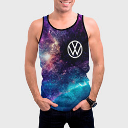 Майка-безрукавка мужская Volkswagen space auto, цвет: 3D-черный — фото 2