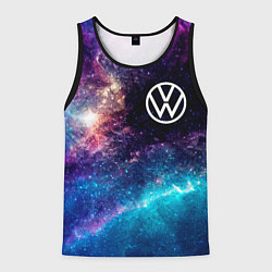 Майка-безрукавка мужская Volkswagen space auto, цвет: 3D-черный