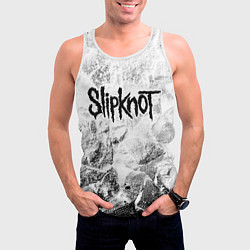 Майка-безрукавка мужская Slipknot white graphite, цвет: 3D-белый — фото 2